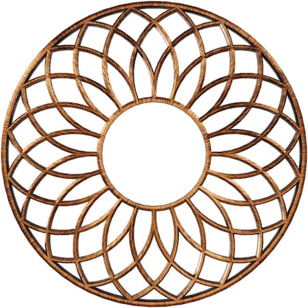 Ekena Millwork Cannes Architectural Grade PVC Pierced Ceiling Medallion, Antiqued Copper, 38"OD x 13"ID x 1"P CMPP38CNACO